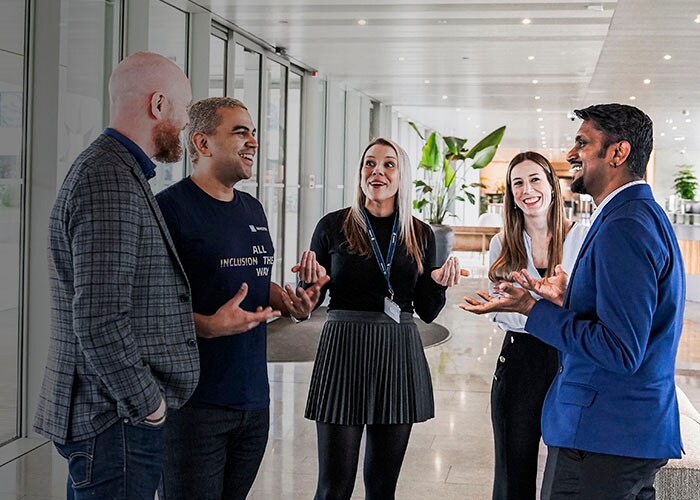 People in the office lounge