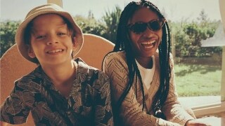 Smiley face of boy and girl