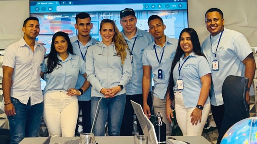 Maersk employees Team in boardroom