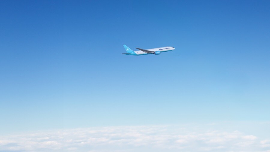 Maersk Air Cargo airplane.