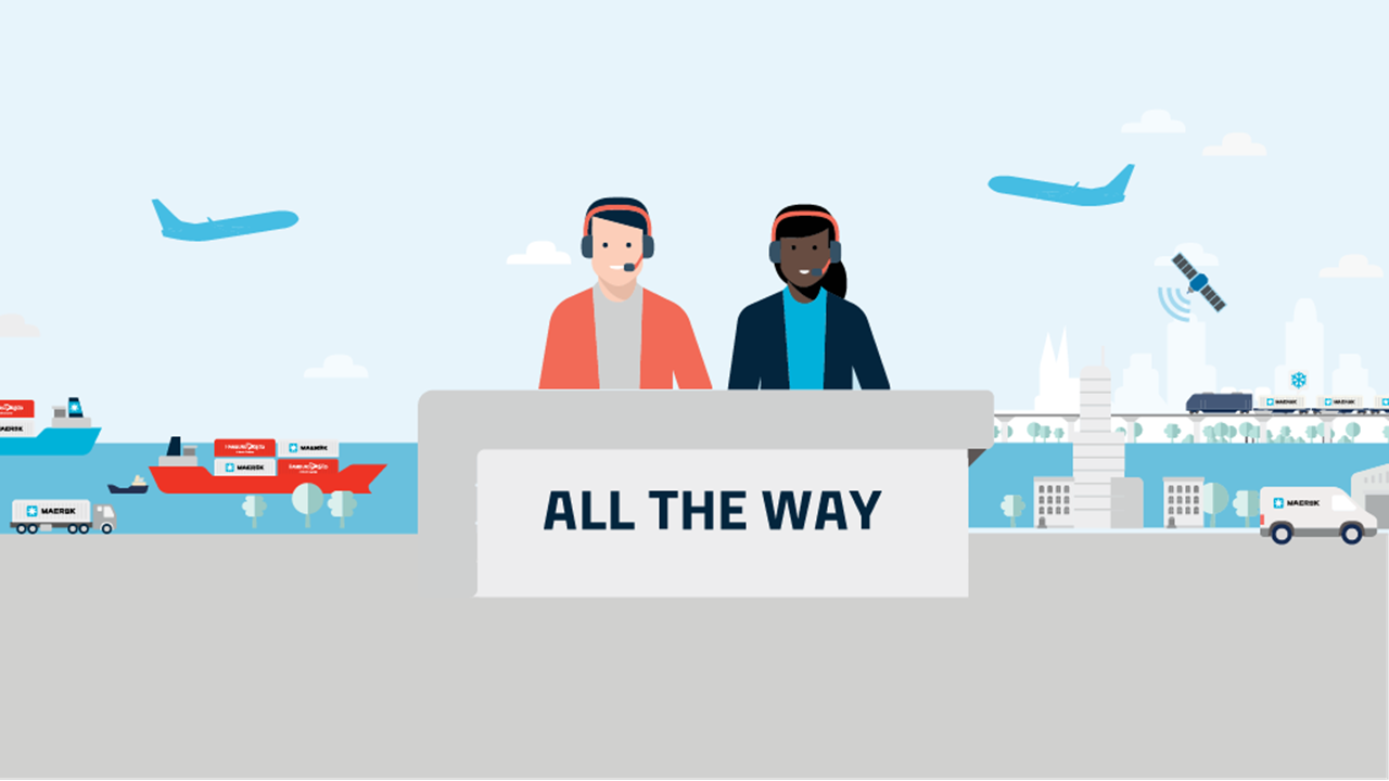 Maersk all the way illustration