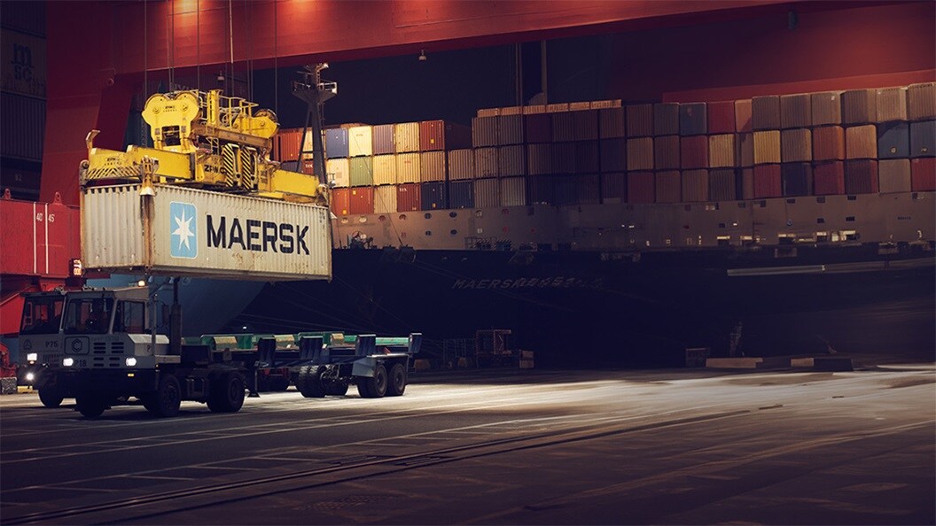 container in port
