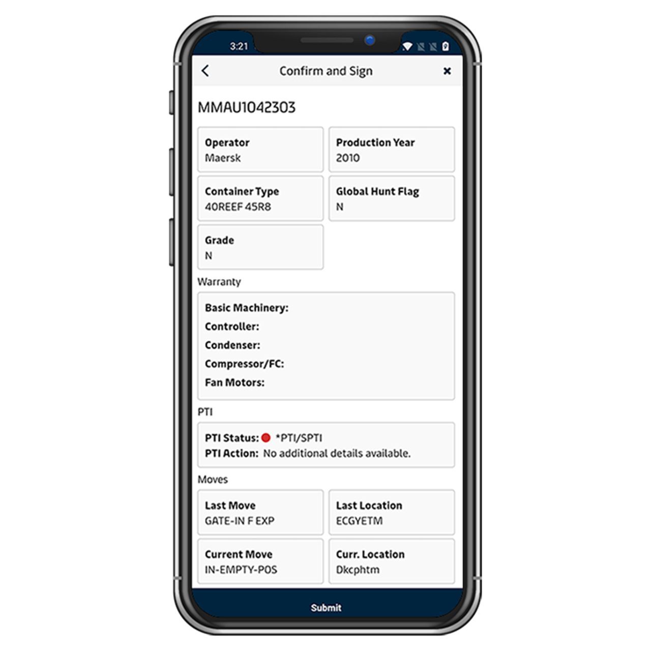 EIR App Preview Details