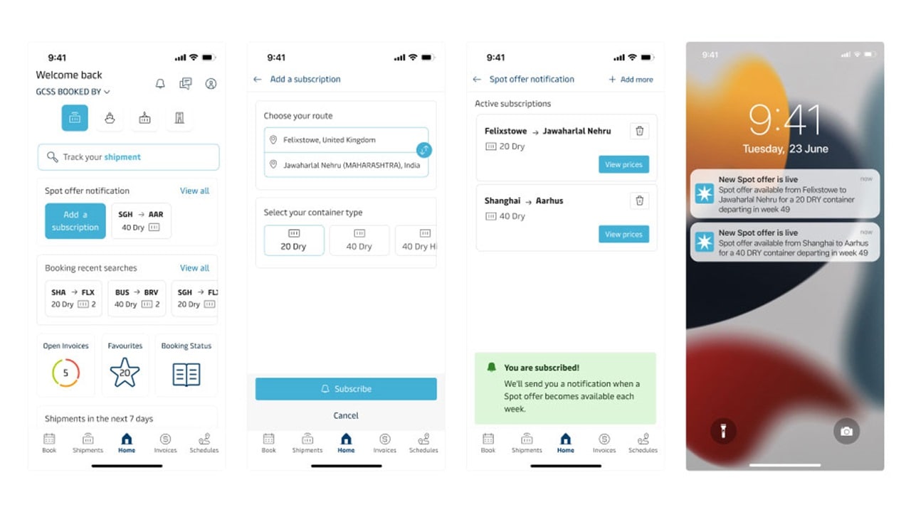 Maersk Spot Alerts